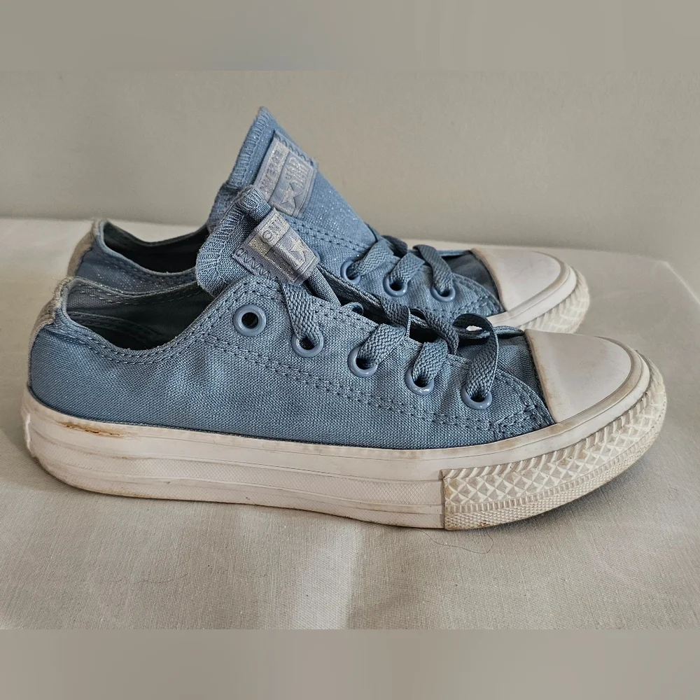 CONVERSE Toddler Girls Kids Blue Fairy Dust Canvas Sneakers